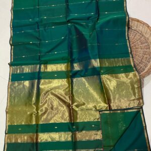 Dual Tone Maheshwari Silk Saree